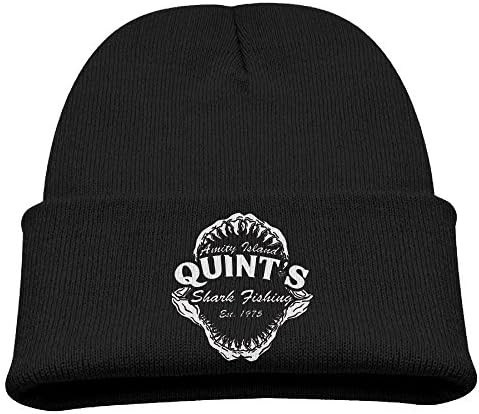 Children Fashion Cuff Quint S Shark Fishing Retro Warm Winter Knit Cap Unisex
