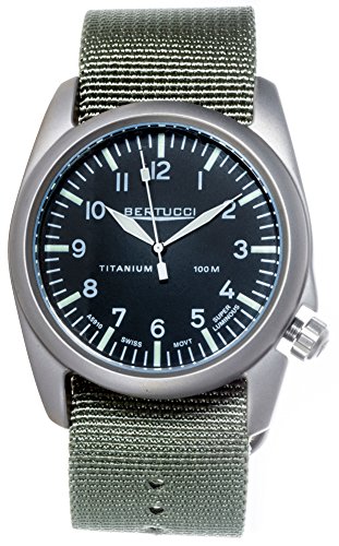 Bertucci A-4T Aero Watch Black - Defender Drab Nylon