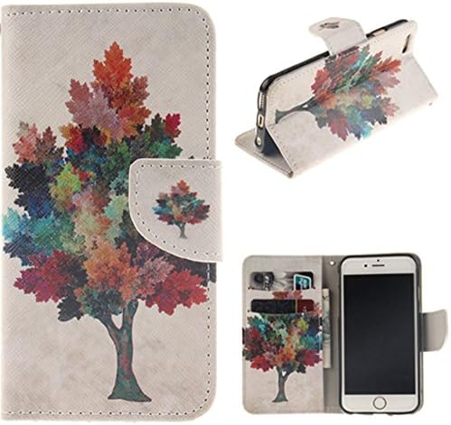 iPhone 7/7S Plus Case iPhone 7/7S Plus Sport Wallet Case,Emily Fashion Harvest Tree Slim Fit Synthetic Leather Folio Sport Wallet Kickstand Cover With Built-in Slots Case for iPhone 7/7S Plus