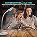 TaoTronics TT-DL032 7W Dimmable Color LED Desk Lamp with Built-in 1000mAh Rechargeable Battery, Flexible Gooseneck, Touch Control, Official Member of Philips Enabled Licensing Program, White