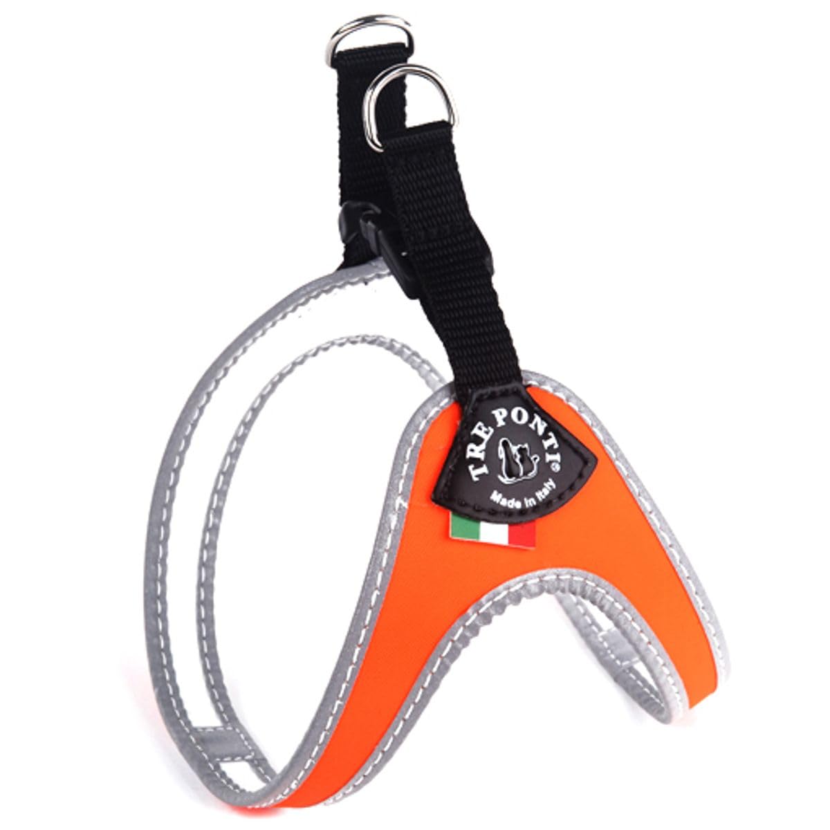 TRE PONTI Easy Fit Fix Neon Dog Harness, Size 3, Orange — image 1
