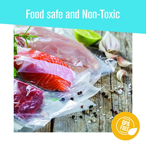 Houseables Vacuum Sealer Bags, Sous Vide Rolls, Two (2), Large 8 Inch x