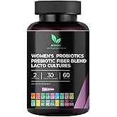 Mishas Nutraceuticals Probiotics for Women, 50 Billion CFU - 16 Probiotic Strains with Prebiotic – Supports Vaginal Health, Gut Health and Immune System - Feminine Supplement – 60 Capsules