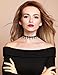 Mudder Black Velvet Choker Necklaces Set Gothic Tattoo Stretch Lace Choker Necklace with Pendant for Women Girls, 10 Pieces
