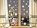Moon Boat 379 Pieces Christmas Snowflake Window Clings Decals - Xmas/Holiday/Winter Wonderland White Decorations Ornaments Party Supplies,10 Sheets