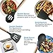 Kitchen Utensil Set, Silicone Cooking utensil set, Kitchen Gadgets utensil set for nonstick cookware, Kitchen Set Kitchen Utensils Turner Tongs Spatula Spoon 100% BPA Free Non-Toxic Cooking utensils