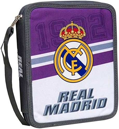 Real Madrid Purple White triple decker pencil case