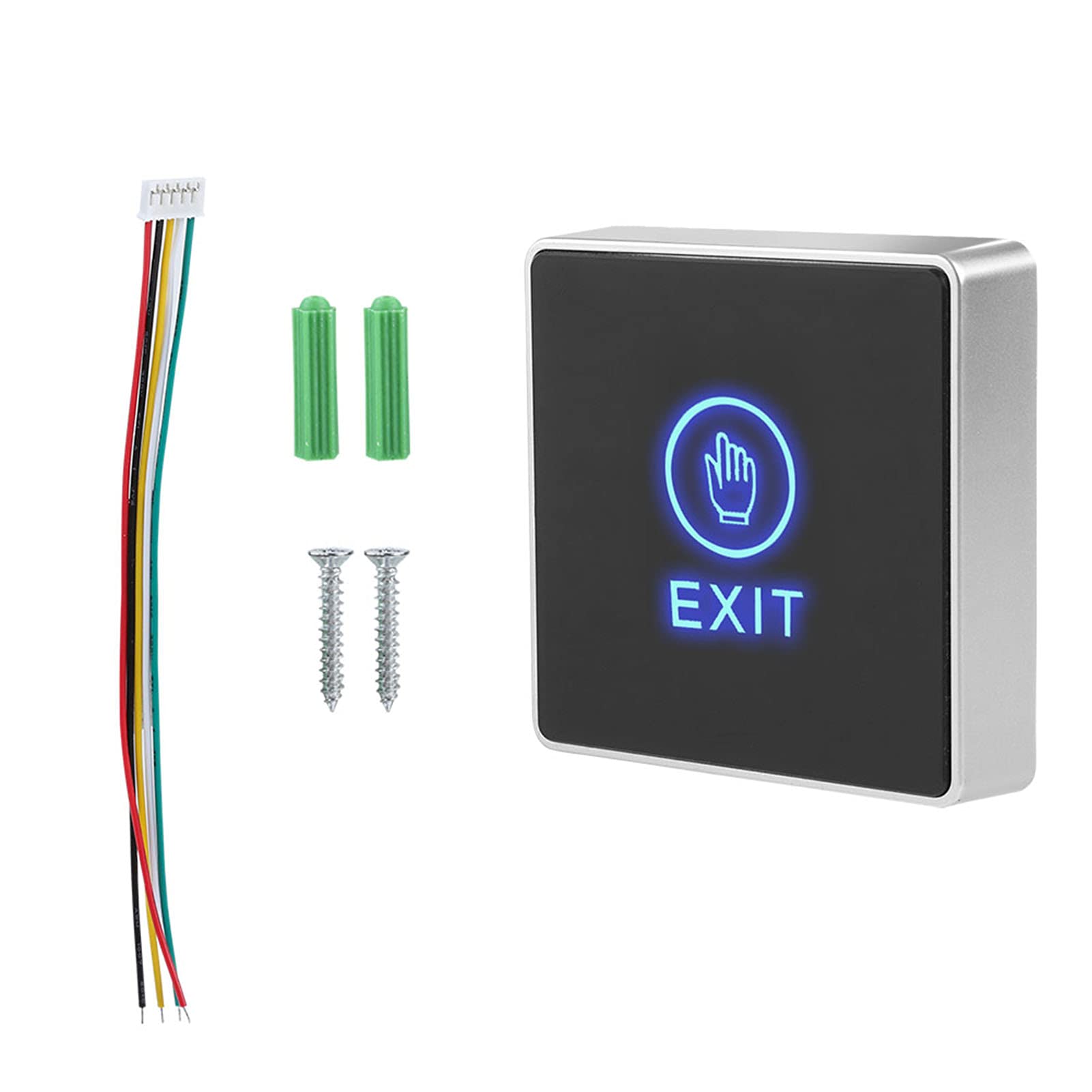 Exit Button Door Switch,Door Touch Exit,Touch Sensor Door Exit Release Button,Button Switch Panel LED Light,Exit Button for Door Access Control