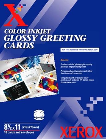 glossy card for inkjet printers