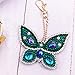 SuperDecor DIY Diamond Painting Keychain 5D Mosaic Making Full Drill Special Shape Diamond Painting Pendant for Art Craft Key Ring Phone Charm Bag Decor, Butterfly
