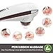 Vanzon Rechargeable Handheld Deep Tissue Massager - Cordless Electric Percussion Back Massager for Muscles, Back, Foot, Neck, Shoulder, Leg, Full Body Pain Relief with Portable Design