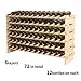 Mecor 72 Bottle Capacity Stackable Storage Wine Rack, Standing Bottles Storage Shelf, Wobble-free,6-Tier