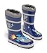 Kidorable Space Hero Rain Boots, Blue, Size 11