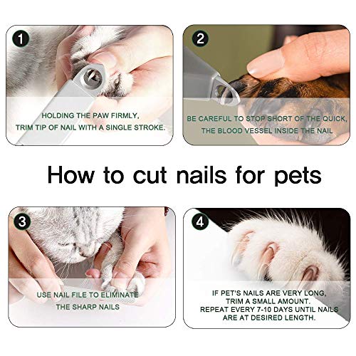 VOSEN Dog Nail Clippers, Professional Cat Nail Clippers and Trimmer
