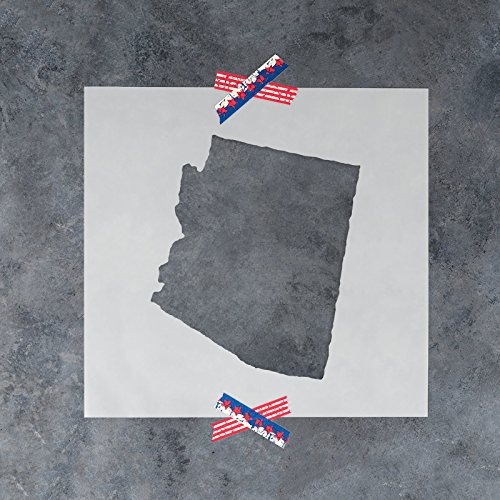 Arizona State Stencil Template - Reusable Stencil with Multiple Sizes Available