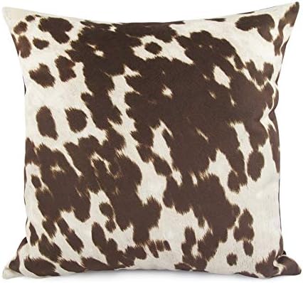 EstherBur87 Faux Cowhide Brown Pillow Cover Dark Brown Pillow Faux Fur Pillow Throw Pillow Accent Pillow Toss Pillow Cow Abunga