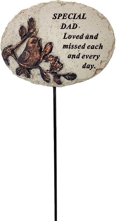 AngraveMemorials Special Dad Robin Bird Memorial Plaque 32cm
