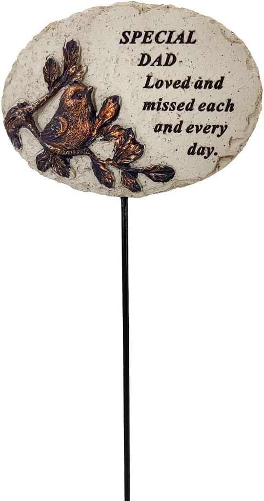 AngraveMemorials Special Dad Robin Bird Memorial Plaque 32cm