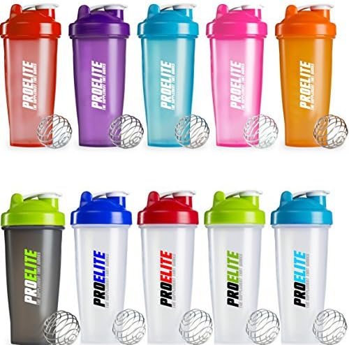 ProElite Neon Smart Blender Bottle Shaker Cup Shake 600ml - 700ml