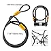 Bike U Lock with Cable – Via Velo Heavy Duty Bicycle U-Lock,14mm Shackle and 10mm x1.8m Cable with Mounting Bracket For Road Bike Mountain Bike Electric Bike Folding Bike, Great Bike Safety Toolthumb 3