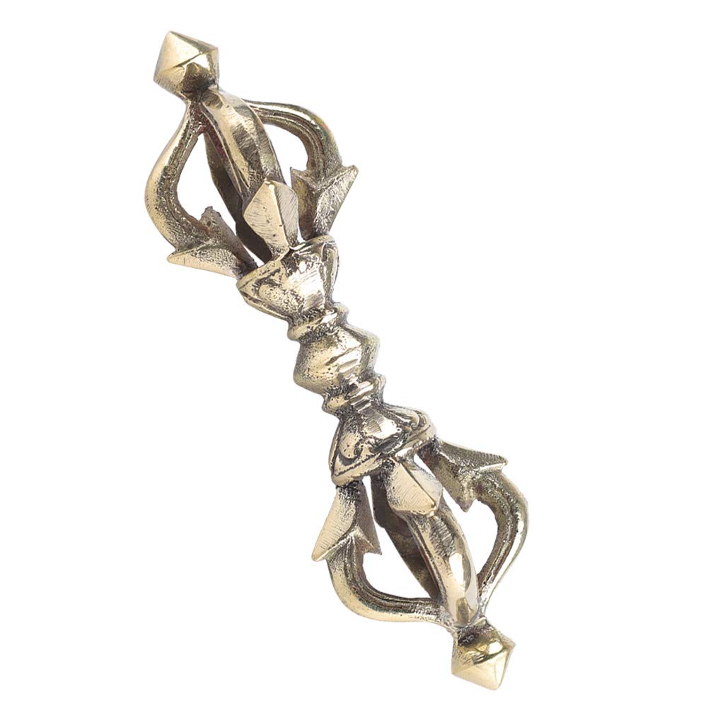 Pssopp Tibetan Buddhist Vajra Phurba Amulet - Copper Made Ritual Dagger Craft Art for Exorcism and Spiritual Protection Buddhist Supplies