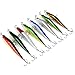 Aorace 8pcs/lot Minnow Fishing Lure Tackle 3D Artificial Bait 8colors Hard Floating Big Fishing Lures Leurre Peche 12cm 10g