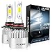 9005 LED Headlight Bulbs, 3 Years Warranty, KASO RX2 All in One Conversion Kit HB3 8000Lm 72W/Set 6500K Cool White Highly Waterproof (HB3 9005)