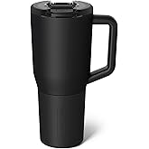 BrüMate Müv - 35oz 100% Leak Proof Insulated Coffee Mug with Handle & Lid - Stainless Steel Coffee Travel Mug - Double Walled Coffee Cup (Matte Black)