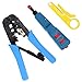 Vastar Network Cable Repair Kit - Network Wire Punch Down Impact Tool, Dual-Modular Crimping Toolz