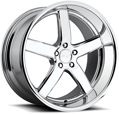 20" Inch Niche Pantano Chrome Wheels & Tire Package | Set of 4 | 245/35R20 Tires | Includes Free Wheel Club LA T-Shirt | Fits Audi Mercedes BMW Infiniti Dodge Cadillac Chevy Ford Lexus Nissan Hyundai