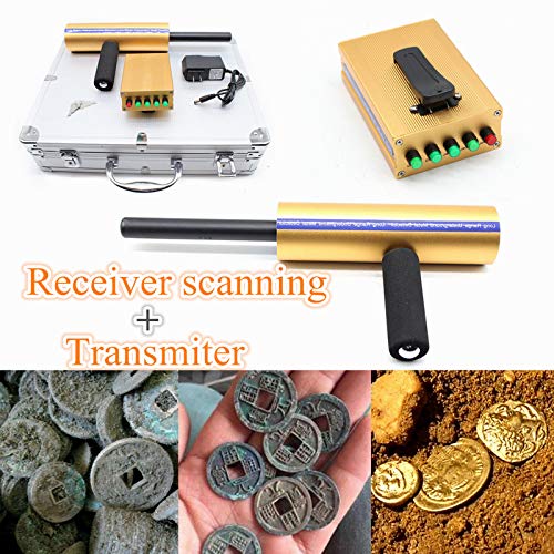 SHZICMY Gold Metal Detector, AKS Detective Handheld 3D Metal Gold Gems Detector 800m Long Range Detecting Machine Diamond Finder Detecting Depth 14M Sensitive Machine (US Stock)