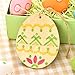 Boao Easter Egg Wood Slices Craft Hanging Egg Decorations for DIY Home Decor (16 Pieces)
