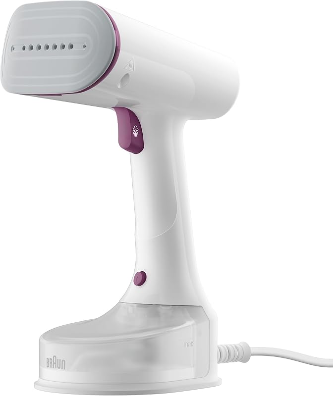 QuickStyle 5 GS5011PU Dampfglätter, Dual FreeGlide 3D Technologie, FastSteam Technologie, Steamer, Dampf 22 g/min, Wassertank 150 ml, 2,5 m Kabellänge, in 45 Sekunden bereit, 1200W, Weiß/Violett