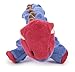 goDog Dinos Spike Squeaky Plush Dog Toy, Chew Guard Technology - Blue, Small