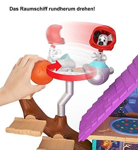Mattel GDL88 - Disney Das Haus der 101 Dalmatiner Dylans Baumhaus Spielset mit Dylan und Dolly, Spielzeug ab 5 Jahren, Mehrfarbig – Bild 4