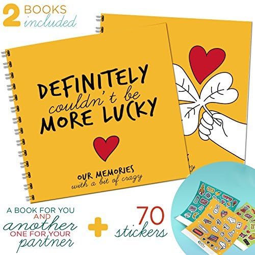 Little Big Drop THE BEST COUPLE GIFT - Couple Memory Booklet, Perfect Gifts for Her or Him Creative and Funny Idea For That Special Person, 2 Pack One For You One for Your Partner 24 By