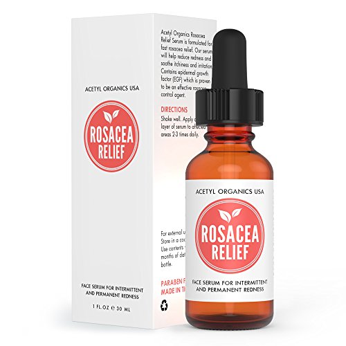 Rosacea treatment for face + skin redness, premium 55% organic fo…