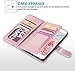 ULAK Compatible with iPhone 8 Plus/iPhone 7 Plus Wallet Case with 9 Card Holder, Premium PU Leather Flip Cover with Magnetic Closure Shockproof Case for iPhone 7 Plus/8 Plus, Rose Gold