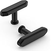 Asidrama 10 Pack Matte Black Kitchen Cabinet Knobs Cabinet Hardware Zinc Knobs for Dresser Drawers