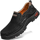 Shaire Men's Loafers Slip-On Shoes Classic Comfort with Memory Foam Casual Driving Moccasins