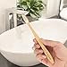 Natural Organic Bamboo Toothbrush Eco-Friendly Biodegradable Bamboo Handles BPA Free Soft Nylon Bristles, 4 Packs For Adult Dental Care