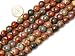 SHG Store 10mm Natural Round Picasso Jasper Gemstone Loose Beads Strand 15 Inch Beads for Jewelry Making