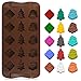 Christmas Silicone Chocolate Molds, DanziX 4 Packs Christmas Molds Silicone for Gummy, Candy, Soap, Candle, Ice Cube