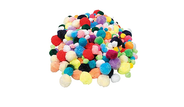 Amazon Com Pound Of Pom Poms Crafts For Kids And Fun Home Activities Toys Games