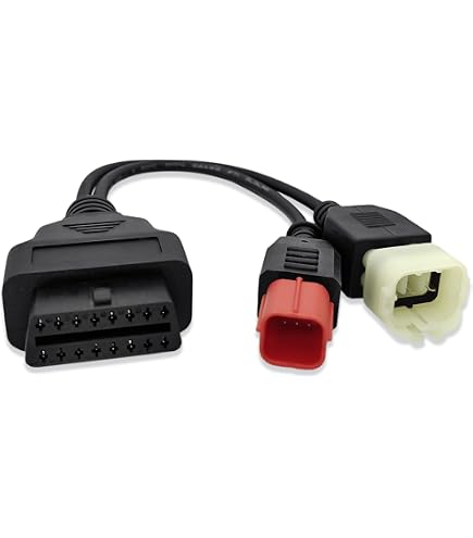 Amazon.com: lydesor OBD 轉接器適用於Kawasaki 摩托車6 針至16 針