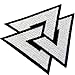 EmbTao Glow in Dark Valknut Triangle Symbol Viking Norse Rune Morale Tactical Iron On Sew On Patch