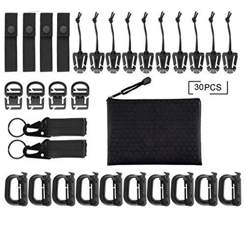 Set 15 Clip Tattiche Per Zaino - Molle, Portachiavi, Supporto Guanti Per Outdoor - Foto 11