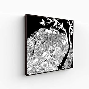 Canvas Wall Art for Living Room, Bedroom Monochrome Image Framed Canvas Prints for Home Decoration Ready to Hang - 16x16 inches
