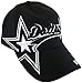 Dallas Men's Double Star Adjustable Baseball Cap (Black)