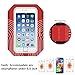 Tritina Sport Armband Size Up to 5.5inch for iPhone Touch ID + Fitness Cool Towel [Red]